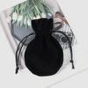 Bolsa de Felpa para Joyería con Cierre de Doble Cordón, Bolsa de Terciopelo para Joyería y Sellos, Sobre para Joyería