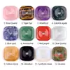 2328-Ágata de Cristal Natural 30mm Cuadrado Trenzado Cuadrado Hebilla de Seguridad Collar Punto Turístico Venta Caliente Producto Nuevo Transfronterizo