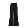 Pantalones Negros Micro-Acampanados para Mujer 2024 Primavera Nuevos Elásticos de Cintura Alta Ajustados Estilizan la Figura Nueve Puntos Ropa de Exterior Leggings