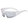Gafas de Sol Tecnológicas Futuristas, Montura Pequeña, Gafas Deportivas de Ciclismo Personalizadas, Gafas de Sol Europeas y Americanas Transfronterizas con Forma Especial Y2K