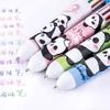 Bolígrafo de diez colores de panda de dibujos animados, bolígrafo de presión para chica estudiante, bolígrafo de diez colores, bolígrafo lindo de diez colores para cuenta de una mano