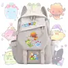 Mochila temática del Reino de Locke, azul aqua, con diseño de chispa, adecuada para niños y niñas, gran capacidad, versátil, ligera y de doble hombro