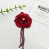 Flores de borla com contas de organza feitas à mão, vendidas em alta nas fronteiras, materiais DIY para vestidos, bolsas, acessórios de cabelo e joias no atacado