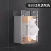 Caja de Pañuelos Montada en Pared Almacenamiento de Pañuelos Faciales Baño Inodoro Cocina Caja de Pañuelos Invertida Accesible Lujo Transparente