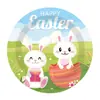 Amazon Transfronterizo Fiesta Temática de Pascua Bandeja de Papel para Huevos Vaso de Papel Servilleta de Papel Bandeja Desechable de Papel Juego de Vajilla