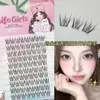 Pestañas Postizas Lifegirls con un Aspecto Natural Transparente, Vástagos Delgados, Párpados Dobles Inclinados Salvajes, Estilo Manga, Injerto de Hada Sin Maquillaje