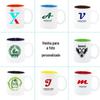 Caneca em branco de cerâmica para transferência térmica caneca presente presente criativo cor interna cor do revestimento da caneca Caneca Mágica personalização
