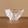 Taza de té de hielo Xuan con forma de cristal de fábrica, taza de degustación de té, taza de agua de vidrio simple, juego de té, taza de té pequeña, taza de alto valor