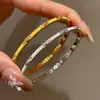 Pulsera Nebulosa Artesanía Italiana Cepillada Plata Pura S925, Joyería Femenina de Alta Gama Vintage Resistente Incrustada de Diamantes, Simple y Versátil