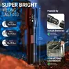 Linterna Transfronteriza con Zoom Telescópico, Linterna de Aleación de Aluminio, Recargable, Batería de Larga Duración, Linterna para Correr de Noche al Aire Libre, Suministro Directo de Fábrica