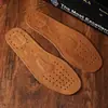 Plantillas de Cuero Genuino de Verano Desodorantes para Hombre y Mujer Absorbentes de Sudor Transpirables Tapetes de Cuero para Zapatos Deportivos Plantillas de Cuero de Vaca y Piel de Cerdo