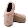 Zapatos de Cordero y Edamame para Mujer en Otoño e Invierno Estilo Nuevo Zapatos Peludos Perezosos de Una Pierna con Suela Trbottomy para Mujeres Embarazadas Pantuflas de Algodón con Forro de Felpa
