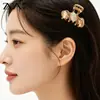 Presilha de tubarão em cristal âmbar elegante e ultrabrilhante, requintada e de alta qualidade, acessório de cabelo de luxo leve para franja e cabelo lateral
