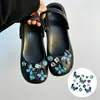 Accesorios para zapatos tipo ballet perforados DIY, accesorios de perlas y pedrería, hebillas de zapato desmontables de alta gama y decoraciones para la superficie del zapato