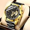 Reloj Bugaray impermeable no mecánico reloj de esfera grande para hombre extragrande con calendario transfronterizo piel de camarón Tecnología Creativa