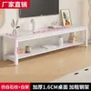 Mueble de TV apartamento pequeño moderno simple mármol lujo ligero dormitorio estante de almacenamiento de pie sala de estar de casa mesa de centro multicapa
