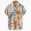 Nueva Camisa Hawaiana para Hombre Amazon Europea y Americana Transfronteriza Impresa en 3D Casual de Manga Corta para Hombre