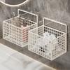 Caja de Almacenamiento de Toallas Abandonada, Estante de Almacenamiento de Baño Montado en la Pared sin Perforaciones, Estante de Almacenamiento para Lavabo al Lado del Lavabo