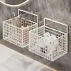 Caja de Almacenamiento de Toallas Montada en la Pared, Estante para Toallas de Desecho para Baño, Estante Secundario de Almacenamiento para Toallas Suaves de Algodón, Toallas Faciales Desechables