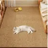 Alfombra Rascadora para Gatos de Mascota Resistente al Desgaste Color Sólido Imitación Sisal Alfombra Sala de Estar Alfombrilla Especial para Piso Protege Sofá Garras de Gato Alfombrilla para Gatear