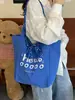 Bolsa de Lona Dupla Face Transfronteiriça Estilo Primavera Bolsa de Lona de Algodão Puro Bolsa Tote Bolsa de Mão com Alça de Ombro Bolsa de Mão de Nicho