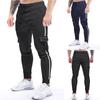 AliExpress eBay Comercio Exterior pantalones deportivos de presión lateral para hombre pantalones casuales de moda multibolsillo talla grande pantalones K805
