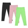 Pantalones de Seguridad para Niñas Delgados de Verano Anti-Mosquitos Niña Pequeña Color Caramelo Múltiples Piezas Leggings Seda de Leche Pantalones de Exportación