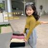 [En stock] Suéter de niña, prendas de punto para niña, otoño e invierno, nuevo estilo coreano para niños, funda de terciopelo de una pieza para bebé