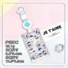 Porta-Cartão Transparente Deslizante Desenho Animado Anti-Perda Cartão de Campus Porta-Cartão de Água Cordão para Pescoço Capa Protetora para Crachá de Trabalho Lanyard Estilo Fofo