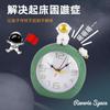 Reloj Despertador Creativo de Dibujos Animados de Astronauta Reloj de Mesita de Noche para Estudiantes Reloj Despertador Modelo Astronauta Lindo Astronauta Segundero Saltarín