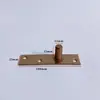 Mola de piso de porta de vidro, extensão do eixo superior, peça de hardware, acessórios de fixação de eixo fixo simples de aço inoxidável