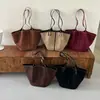 Bolsa Tote de Ombro Estilo Retrô Transfronteiriça 2026 Nova Bolsa de Nicho Grande Capacidade para Mulheres, Bolsa Simples de Ombro