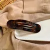 Nuevo Clip Ovalado Largo Perezoso de Otoño e Invierno Pinza para el Cabello de Gama Alta Hebilla de Mariposa Tocado Accesorios Simples para el Cabello Pinza de Tiburón