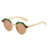 Gafas de sol de moda retro ovaladas de color a juego de personalidad de Europa y Estados Unidos, gafas de sol de tendencia, AliExpress moda transfronteriza, gafas de sol nuevas