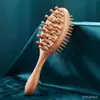 Pente com Almofada de Ar de Sândalo, Pente com Airbag de Massagem, Pente de Madeira para Massagem dos Meridianos da Cabeça, Pente Especial para Alisar Cabelo Longo Feminino