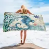 Toallas de Playa Personalizadas Transfronterizas, Toallas de Baño Clase A de Secado Rápido, Microfibra Absorbente con Logo Personalizado, Productos de Verano al por Mayor