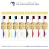 Pincel de Borda Dupla Multicor para Sobrancelhas e Aparo de Cabelo, Ferramenta Pincel para Acabamento da Linha do Cabelo para Estilo em Casa
