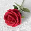 Rosas de Terciopelo Sintético Cuidadosamente Seleccionadas para San Valentín Decoración de Boda para el Hogar Pared de Flores Tacto Flores Sintéticas Flores Artificiales Falsas