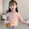 Camiseta Térmica de Manga Larga con Cuello Alto para Niñas, Ropa Interior Cálida para Primavera y Otoño, Adecuada para Niños Mayores