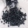 Cuentas de arroz de vidrio de alta calidad Oscuro Oscuro Cuentas redondas DIY Hecho a mano Casero Accesorios para collar pulsera con cuentas