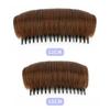 Peluca para mujer, almohadilla para el cabello, aumento de altura del cráneo, cabello esponjoso, peine para peinar, simulación de cabello, cabeza plana, collar de cabello colapsado