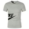 Camiseta de manga curta masculina de verão transfronteiriço malha respirável esportes casuais top gola redonda impressa camisa de manga curta em estoque