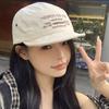 Gorra de Béisbol Suave de Estilo Japonés con Visera Corta y Bordado de Letras para Mujer, Delgada y Transpirable para Primavera y Verano, Casual, Combinable con Todo, Moderna