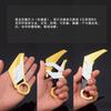 Varo Accesorios para Videojuegos Morado Dorado Frenesí Cuchillo Garra Estuche Plegable de Cuero Versión Modelo de Arma Artesanía Totalmente Metálica