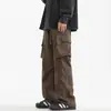 Pantalones casuales holgados nuevos de verano para hombre, pantalones versátiles de moda estilo coreano, pantalones de trabajo ligeros con caída y pierna ancha