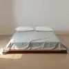 2026 Novo Lençol de Cama de Algodão de Fibra Longa Algodão Puro Escovado Peça Única