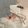 Nuevas gafas TR anti-luz azul para mujer, montura de gafas retro ojo de gato con montura para gafas de miopía, gafas lisas lisas de Instagram