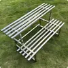 Estante de acero inoxidable para flores de balcón, de hierro, escalonado, de pie, multicapa, carnoso, para sala de estar, almacenamiento, estante decorativo para macetas de exterior