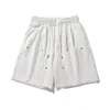 Shorts Casuales Retro Americanos para Hombre, Pantalones de Algodón Lavado para Trabajo de Verano, Holgados con Cordón, Modernos y Versátiles