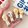 Cortador de unhas de gatinho fofo de desenho animado adulto cortador de unhas anti-respingos pacote único cortador de unhas dobrável cortador de unhas